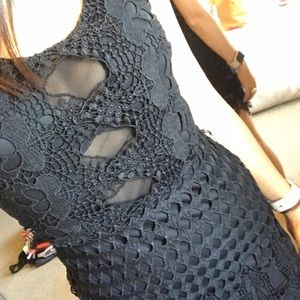 Beautiful black lace ASTR dress